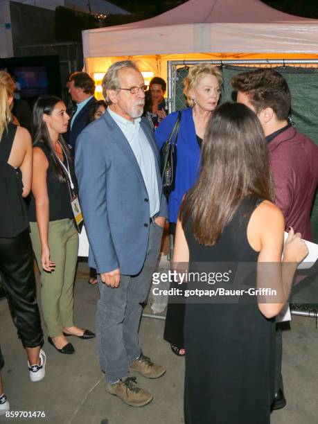 Jean Smart and Richard Gilliland are seen on October 09, 2017 in Los Angeles, California.