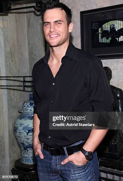 Actor Cheyenne Jackson attends the 24 Hour Musicals after party at The National Arts Club on April 13, 2009 in New York City.