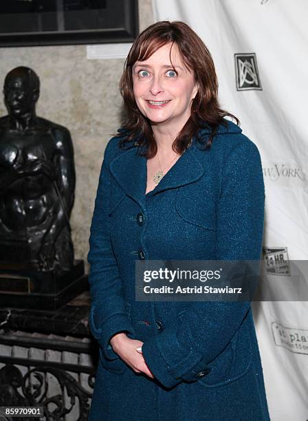 Actress Rachel Dratch attends the 24 Hour Musicals after party at The National Arts Club on April 13, 2009 in New York City.