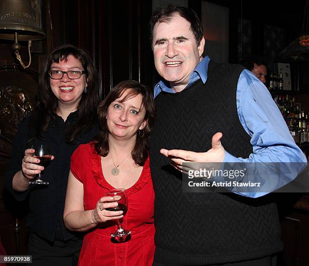 Robin Goldwasser, Rachel Dratch and Richard Kind attend the 24 Hour Musicals after party at The National Arts Club on April 13, 2009 in New York City.