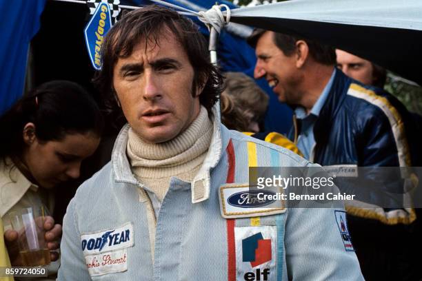 Jackie Stewart, Ken Tyrrell, Grand Prix of France, Charade Circuit, July 2, 1972.