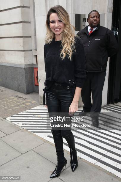 Nadine Coyle seen at BBC Radio 2 on October 10, 2017 in London, England.