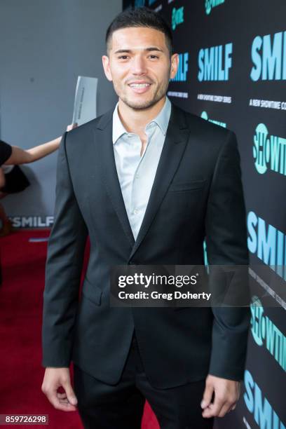 Actor Miguel Gomez arrives for the Premiere Of Showtime's "SMILF" at the Harmony Gold Theater on October 9, 2017 in Los Angeles, California.