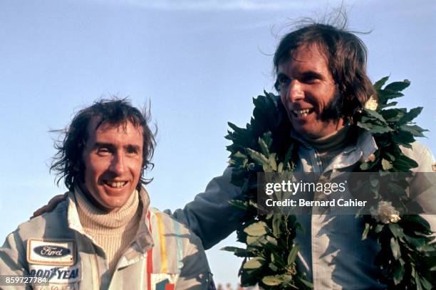 Jackie Stewart, Emerson Fittipaldi, Grand Prix of Argentina, Autodromo Juan y Oscar Galvez, Buenos Aires, January 28, 1973.