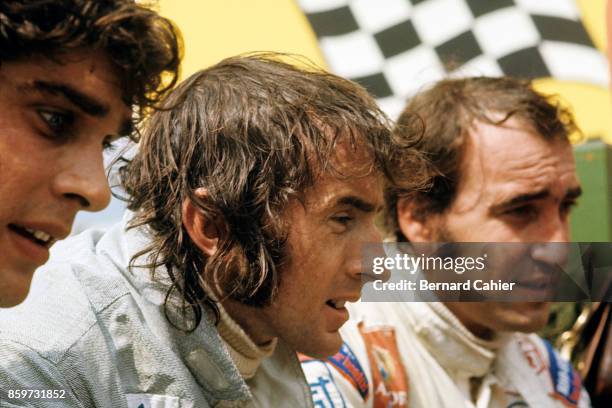 Jackie Stewart, Francois Cevert, Clay Regazzoni, Grand Prix of Germany, Nurburgring, August 1, 1971.