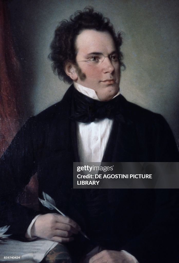 Portrait of Franz Schubert (1797-1828), Austrian composer and pianist