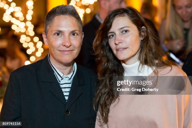 Director / Writer Jill Soloway and Producer Lauren Choffi attend the Premiere Of Showtime's "SMILF" After Party at Ysabel on October 9, 2017 in Los...