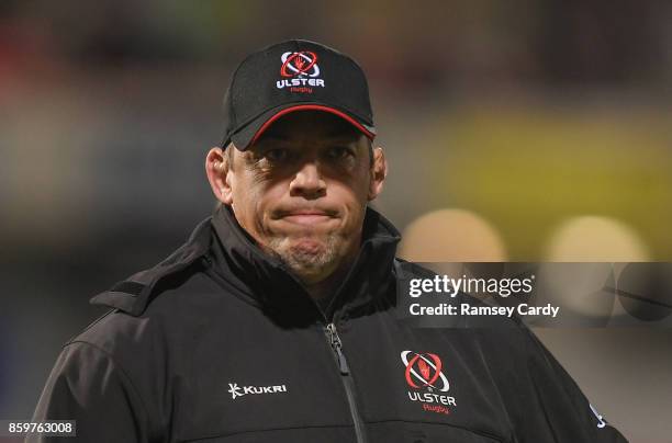 Belfast , United Kingdom - 6 October 2017; Ulster head coach Jono Gibbes during the Guinness PRO14 Round 6 match between Ulster and Connacht at the...