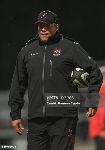 Belfast , United Kingdom - 6 October 2017; Ulster head coach Jono Gibbes during the Guinness PRO14 Round 6 match between Ulster and Connacht at the...