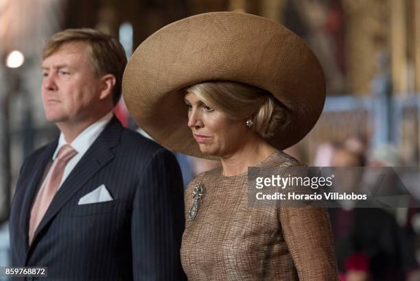 King Willem-Alexander of The Netherlands and Queen Maxima of The Netherlands pay homage to Luis Vaz de Camoes, Portugal's and the Portuguese...