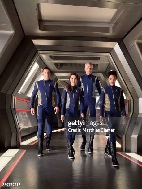 Jason Isaacs, Michelle Yeoh, Doug Jones and Sonequa Martin-Green from Star Trek Discovery are photographed for Entertainment Weekly Magazine on July...