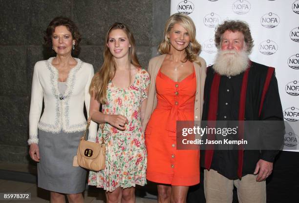 Margo Langenberg, Hadley Nagel, Christie Brinkley and Scott Chaskey, President of NOFA New York attend the NOFA-NY Organic Food from Farm to Family...