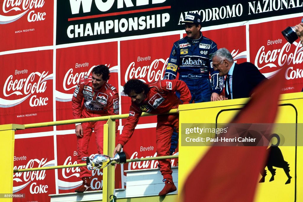 Senna & Others At Grand Prix Of Italy