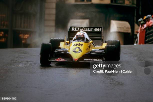 Alain Prost, Renault RE40, Grand Prix of Monaco, Circuit de Monaco, May 15, 1983.