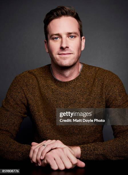 Actor Armie Hammer of 'Call Me By Your Name' pose for a portrait at the 55th New York Film Festival on October 4, 2017.