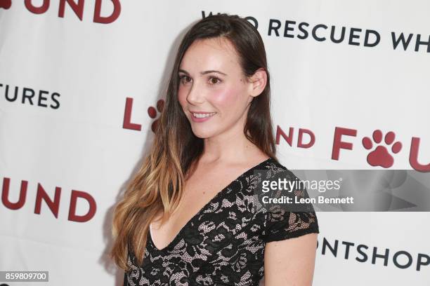 Actress Trisha Cuddy attends the Premiere Of Mancinetti's "Loss And Found" at The Downtown Independent on October 9, 2017 in Los Angeles, California.