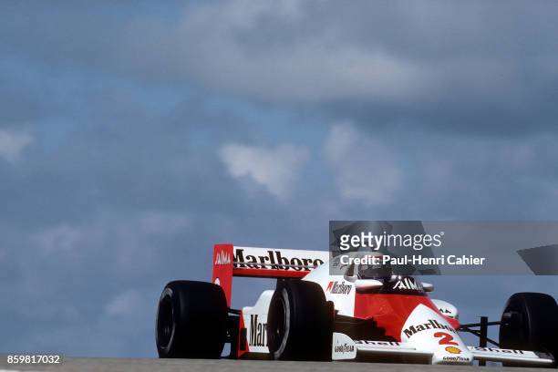 Alain Prost, McLaren-TAG MP4/2B, Grand Prix of the Netherlands, Circuit Park Zandvoort, August 25, 1985.
