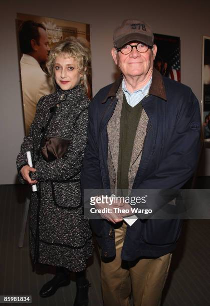 Actress Carol Kane and actor Buck Henry attend MoMA's Mike Nichols retrospective opening night screening of "Carnal Knowledge" at the Museum of...