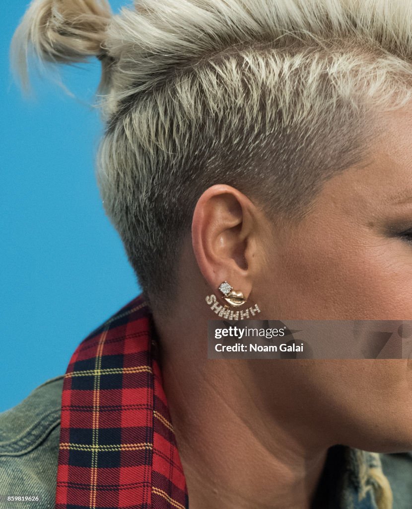 Pink Visits "The Elvis Duran Z100 Morning Show"