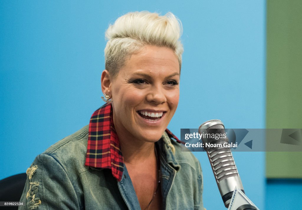 Pink Visits "The Elvis Duran Z100 Morning Show"