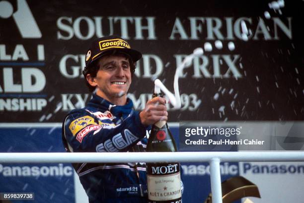 Alain Prost, Grand Prix of South Africa, Kyalami Grand Prix Circuit, March 14, 1993.
