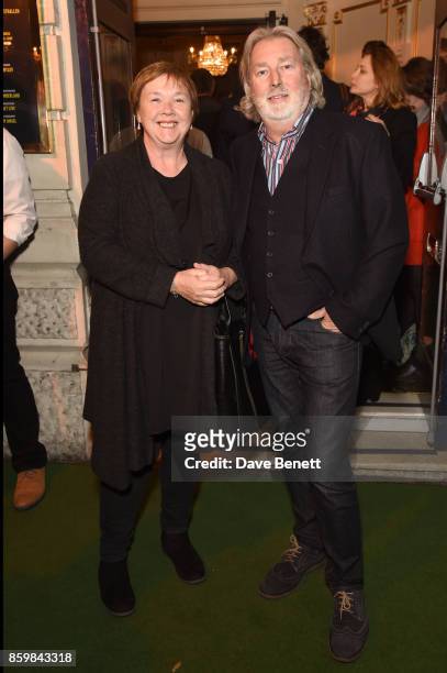 Pauline Quirke and guest attend the press night performance of "Mel Brooks' Young Frankenstein" at The Garrick Theatre on October 10, 2017 in London,...