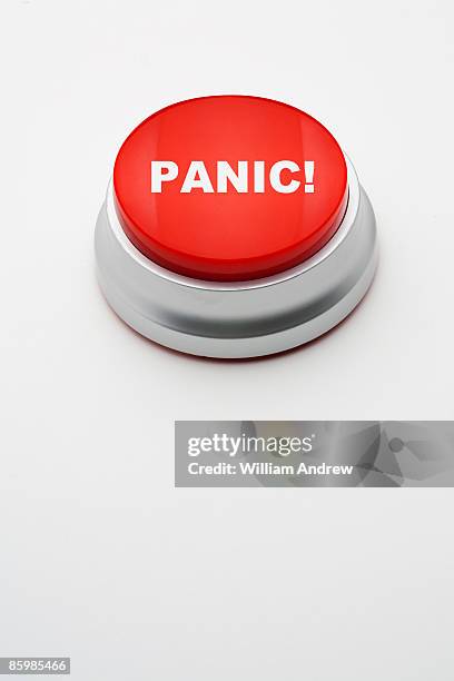 red panic button - panic button stock pictures, royalty-free photos & images