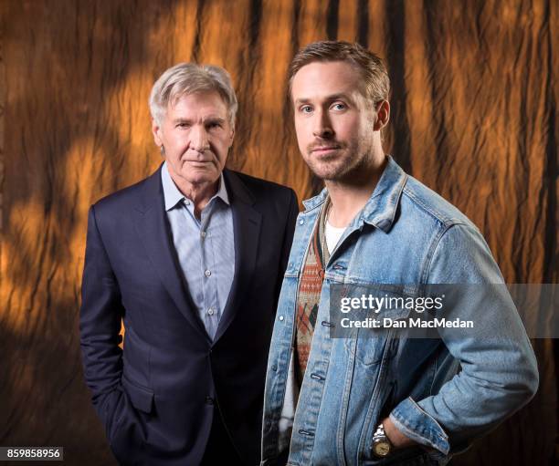 Actors Harrison Ford, Ryan Gosling are photographed for USA Today on September 24, 2017 in Los Angeles, California. PUBLISHED IMAGE.