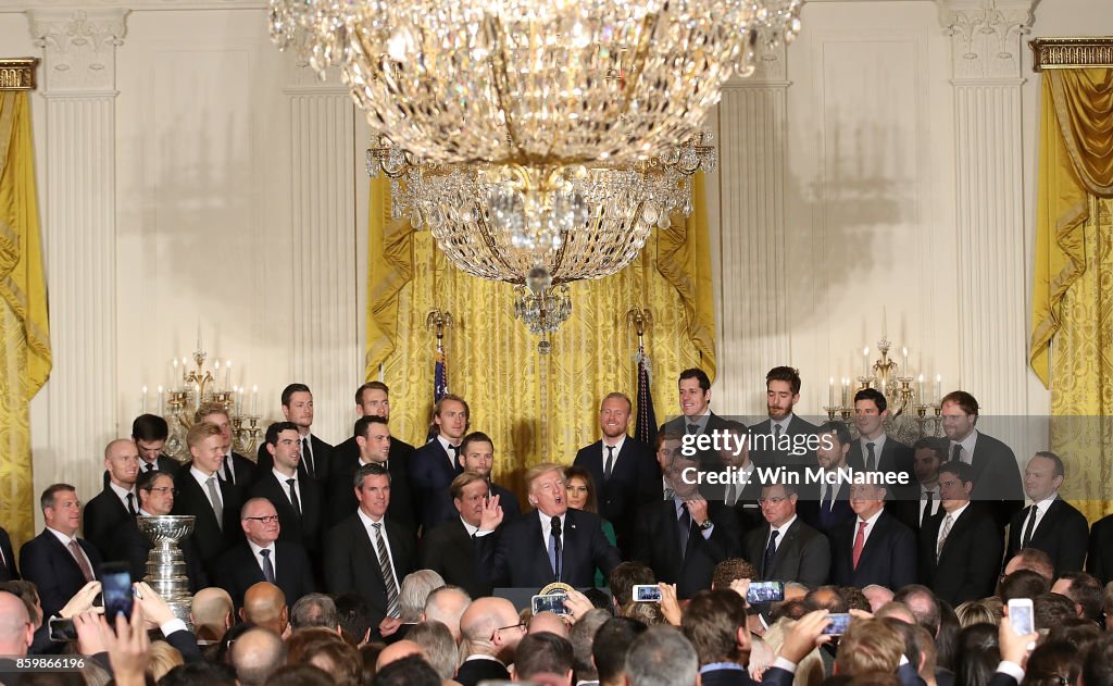 President Trump Welcomes NHL Champion Pittsburgh Penguins To White House