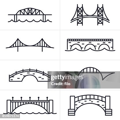 Bridge and Arch Icons and Symbols Bridge and Arch Icons and Symbols