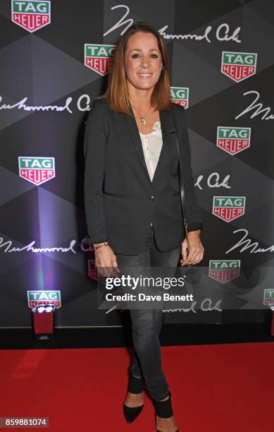 Natalie Pinkham attends the launch of the TAG Heuer Muhammad Ali Limited Edition Timepieces at BXR Gym on October 10, 2017 in London, England.