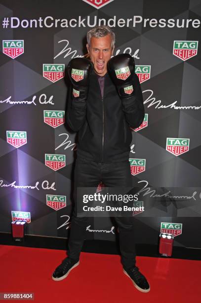 Mark Foster attends the launch of the TAG Heuer Muhammad Ali Limited Edition Timepieces at BXR Gym on October 10, 2017 in London, England.