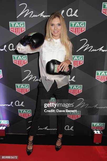 Katie Boulter attends the launch of the TAG Heuer Muhammad Ali Limited Edition Timepieces at BXR Gym on October 10, 2017 in London, England.