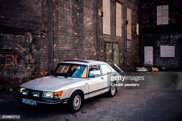 classic saab - saab stock pictures, royalty-free photos & images
