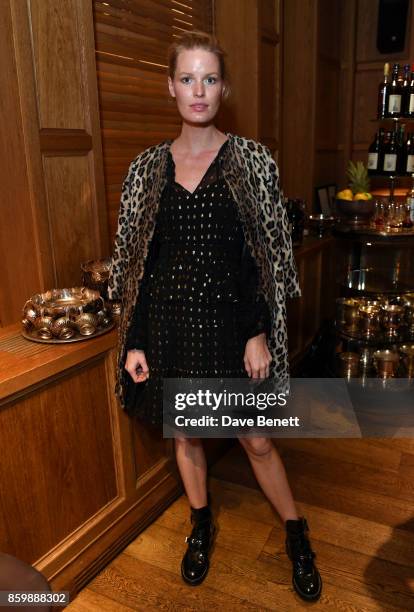 Caroline Winberg attends the launch of the book 'Alice Temperley - English Myths and Legends' at The London Edition Hotel on October 10, 2017 in...