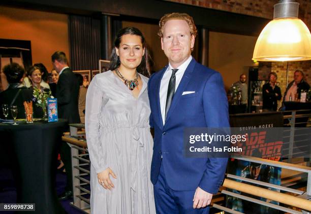 Violinist Daniel Hope and his wife Silvana Hope attend the premiere of 'Der Klang des Lebens' at Kino in der Kulturbrauerei on October 10, 2017 in...