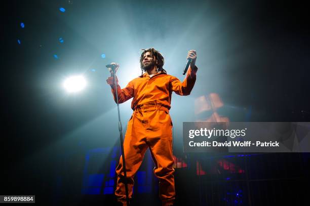 Cole performs at Le Zenith on October 10, 2017 in Paris, France.