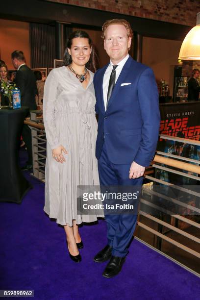 Violinist Daniel Hope and his wife Silvana Hope attend the premiere of 'Der Klang des Lebens' at Kino in der Kulturbrauerei on October 10, 2017 in...