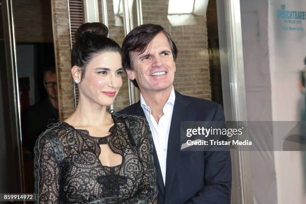 Finance manager Alexander Dibelius and his wife Laila Maria Witt attend the 'Die Unsichtbaren' Premiere at Kino International on October 10, 2017 in...