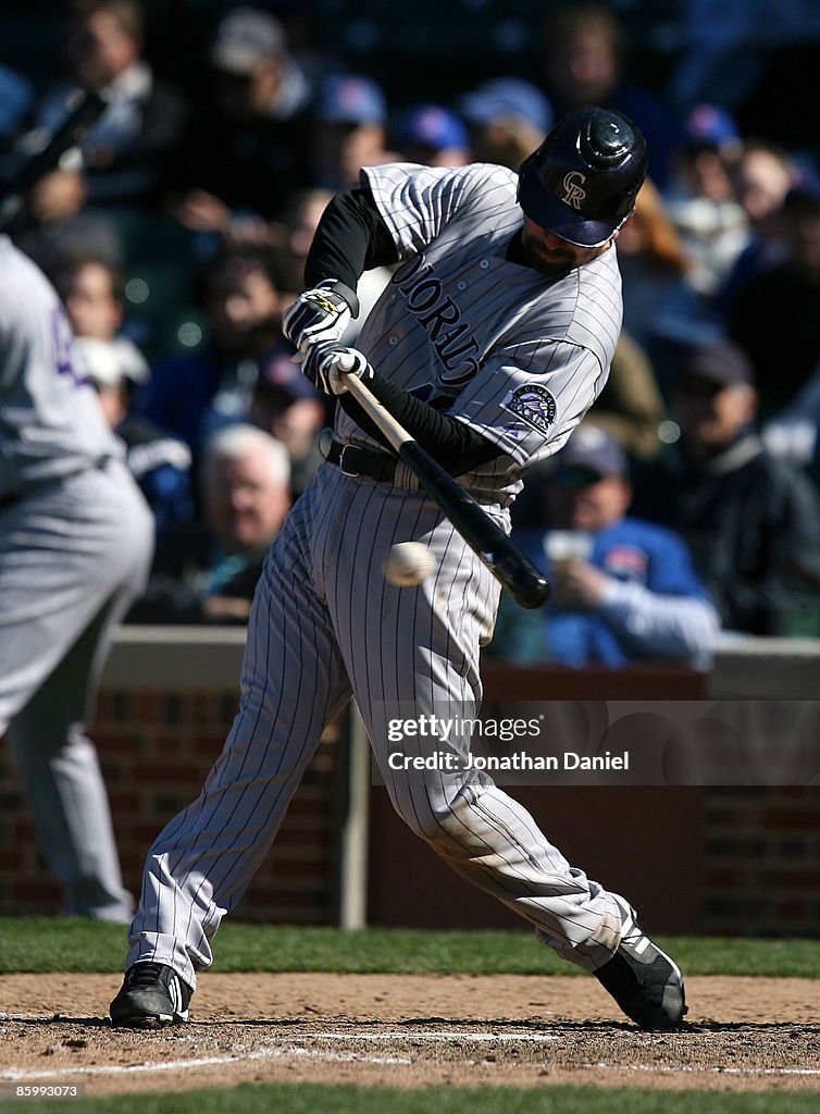 Todd Helton Ranch Todd Helton of the Colorado Rockies, wearing a jersey on Jackie ...