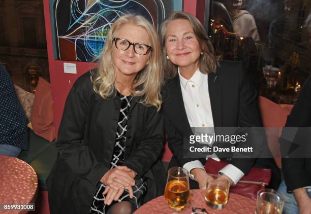Director Sally Potter and Cherry Jones attend the UK Premiere after party for "The Party" during the 61st BFI London Film Festival at Picturehouse...