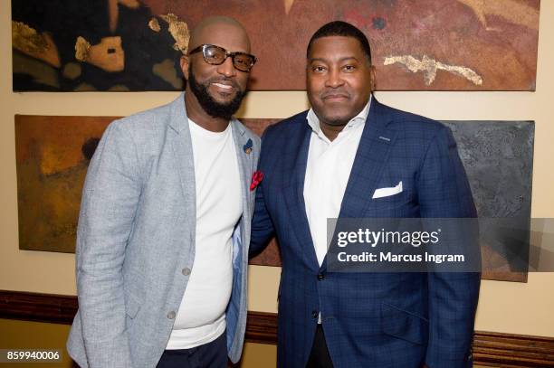 Comedian Rickey Smiley and Dr. E. Dewey Smith attends The House Of Hope Atlanta on October 8, 2017 in Decatur, Georgia.