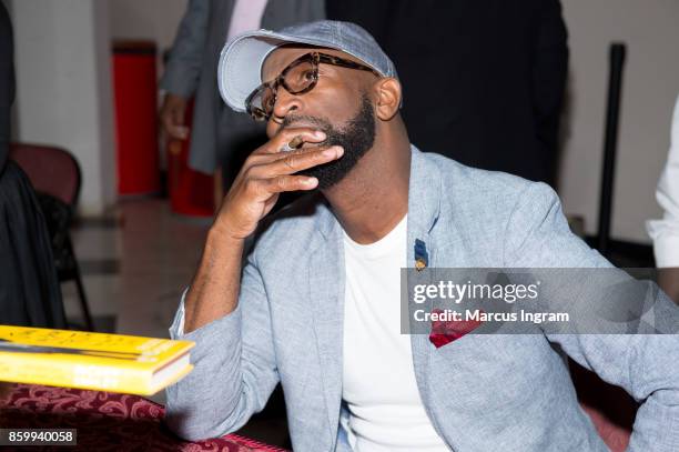 Comedian and author Rickey Smiley attends The House Of Hope Atlanta to promote his book tour 'Stand By Your Truth' on October 8, 2017 in Decatur,...