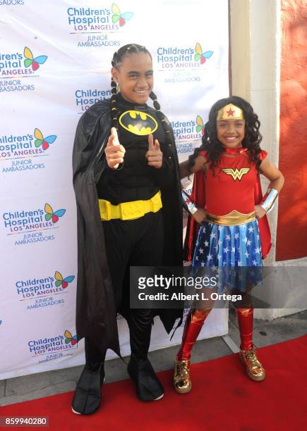 Actor Siaki Sii and singer Nancy Fifita attend the 2nd Annual #Action Jax Movie Morning Fundraiser screening of "The Goonies" presented by Nerds Like...
