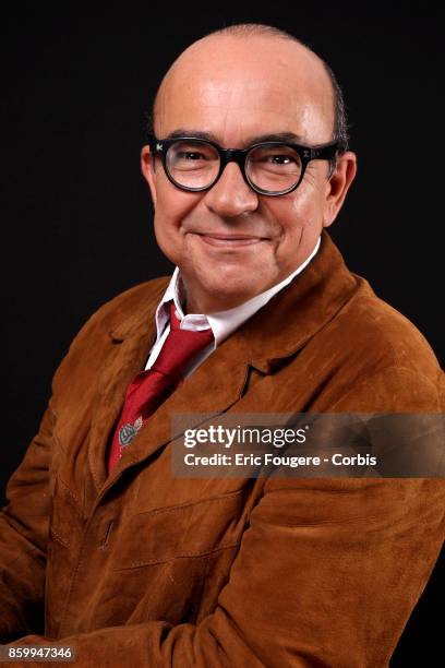 Karl Zero poses during a portrait session in Paris, France on .