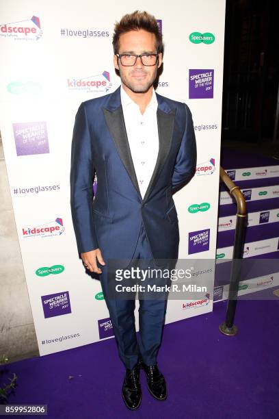 Spencer Matthews attending the Specsavers 'Spectacle Wearer of the Year' awards on October 10, 2017 in London, England.