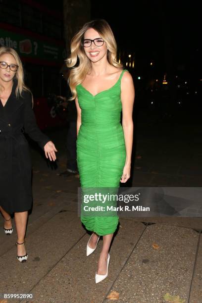 Nadine Coyle attending the Specsavers 'Spectacle Wearer of the Year' awards on October 10, 2017 in London, England.