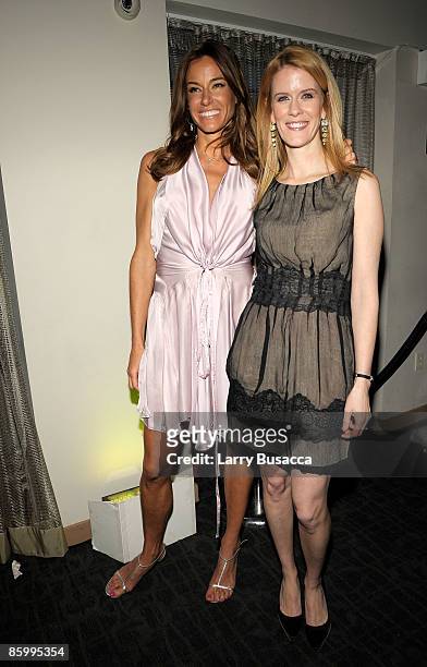 Personalities Kelly Bensimo and Alex McCord attend the Conde Nast Traveler Hot List Party at Pranna on April 15, 2009 in New York City.