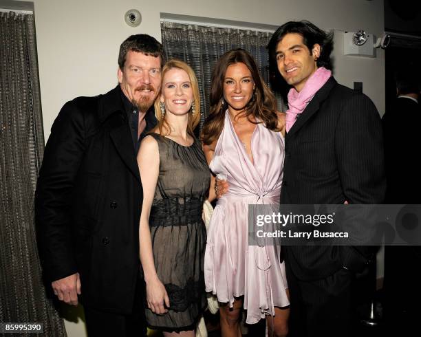 Personalities Simon Van Kampen, Alex McCord, Kelly Bensimon and Maximiliano Palacio attend the Conde Nast Traveler Hot List Party at Pranna on April...