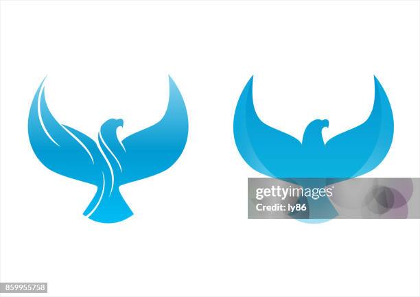 eagle icon - golden eagle stock illustrations